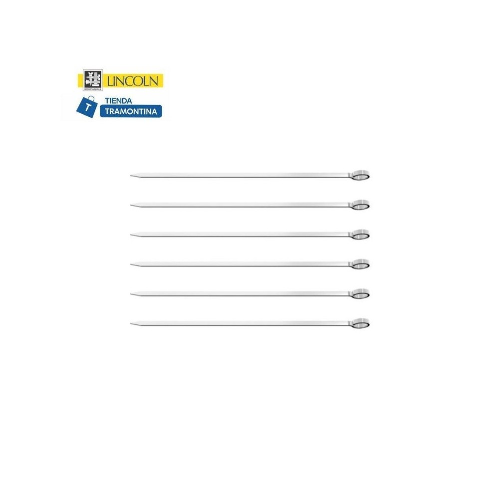 ESPETO BROCHETE 20cm Tramontina 6 piezas 002