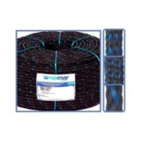 PIOLA TRENZADA RIOMAR 14 mm x 11kg NEGRO-AZUL
